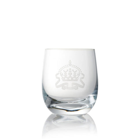 Highgrove Crown Engraved Glass Barrel Tumbler